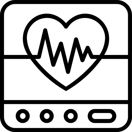 a clear heart monitor 
